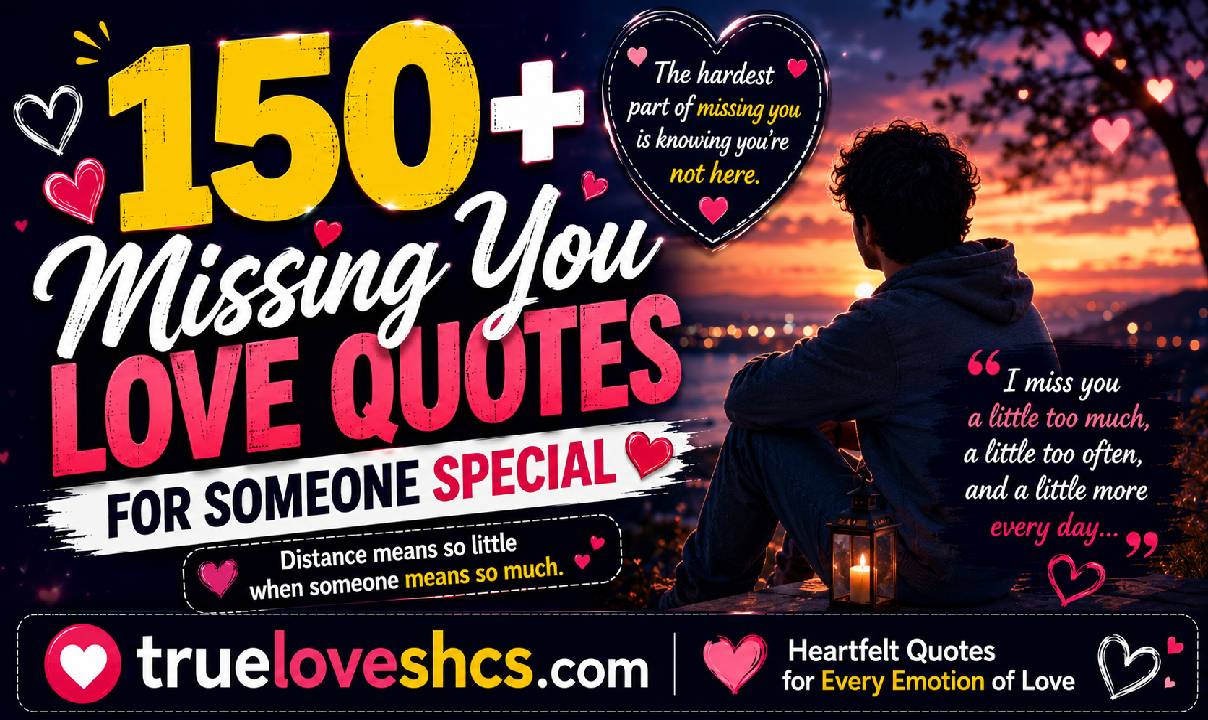 Missing You Love Quotes for Someone Special