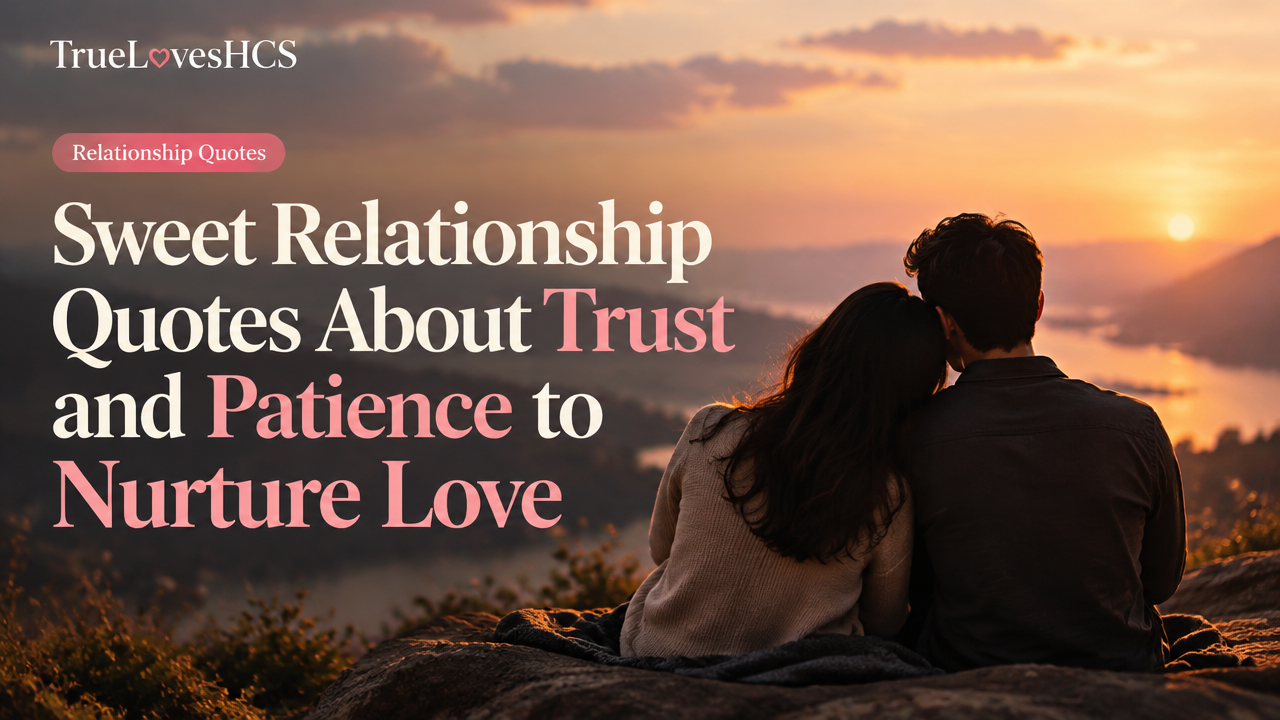 sweet relationship quotes about trust and patience featured poster